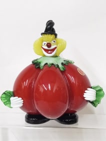 Vintage Murano Italy Art Glass Clown
