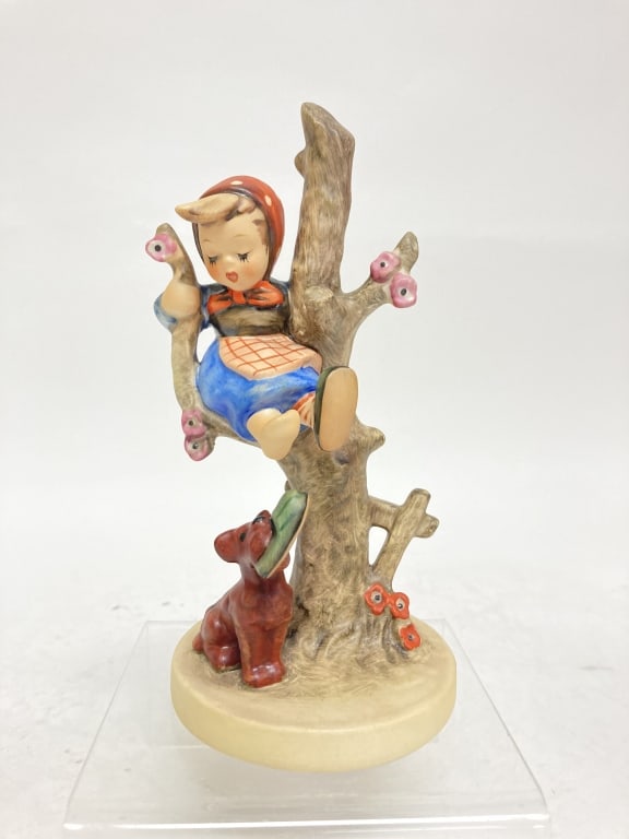 Vintage Goebel Hummel Porcelain "Out of Danger" Fi: Vintage Goebel Hummel Porcelain "Out of Danger" Figurine, 6.25in