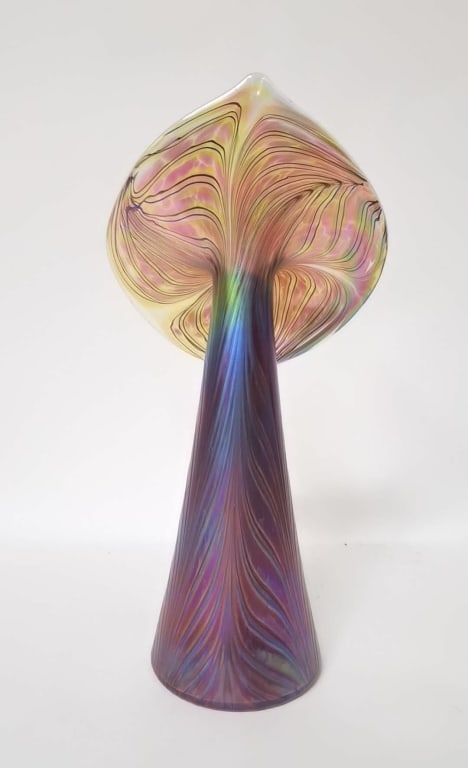 Large Iridescent Pulled Feather Jack-in-the-Pulpit (1 of 5)