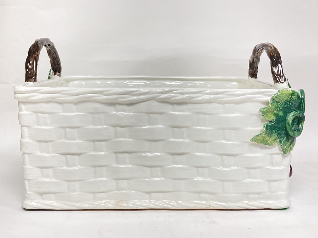 Vintage Jay Willfred Italian Porcelain Grape Baske (1 of 7)
