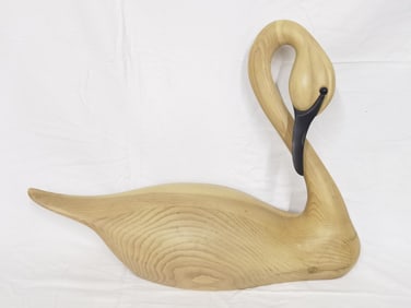 Vintage Green River Trading Co. Andy Pouch Wooden Swan