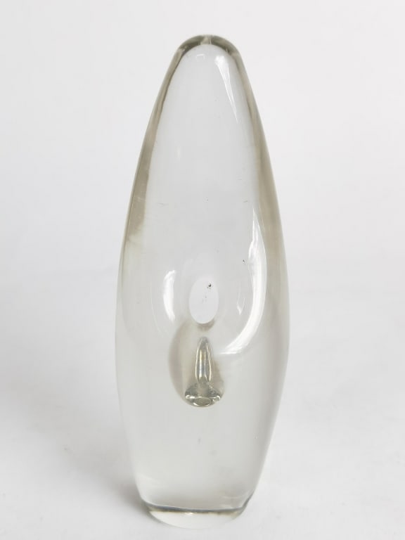 Vintage Timo Sarpaneva Orchidee Glass Vase: Vintage Timo Sarpaneva Orchidee Glass Vase, 5.75in