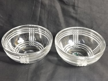 Pr. of Vintage Ralph Lauren Crystal Bowls