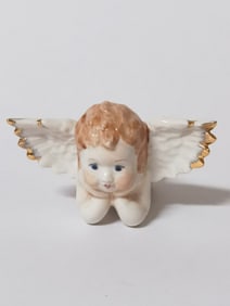 Vintage Studio USA Porcelain Angel Treasure Box