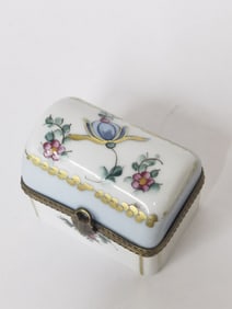 Limoges France Hand Painted Rochard Treasure Box