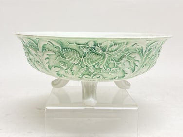 Vintage Mottahedeh Italy Ceramic Embossed Strainin