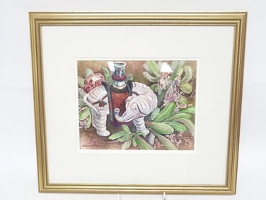 Lee Rommel Floral Still Life Watercolor Painting