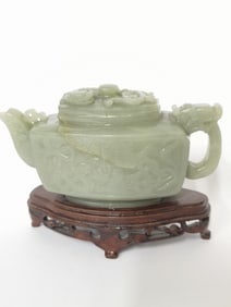 Chinese Jade Carved Teapot