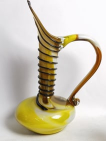 Cristales De Chihuahua Hand Blown Ewer Pitcher