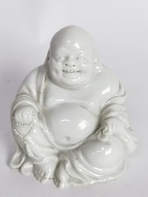 19-20th C. Chinese Porcelain Blanc de Chine Buddha