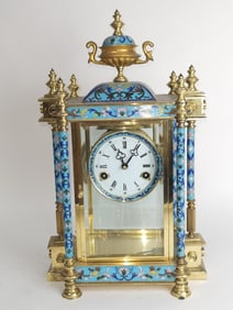 Chinese Cloisonne Mantel Clock