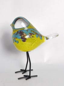 Vintage Murano Italy Art Glass Bird