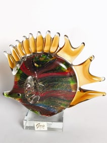 Vintage GCA Art Glass Fish