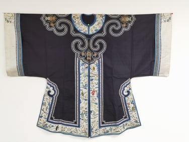 Qing Chinese Embroidered Women's Robe