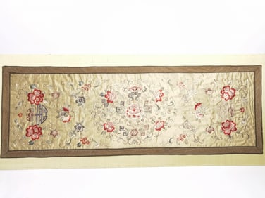 Qing Chinese Floral Embroidery