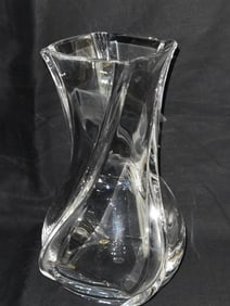 Vintage Baccarat France Crystal Serpentin Vase