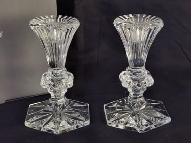 Pr. of Vintage Waterford Crystal Candlesticks