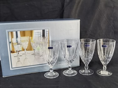 (4) Vintage Marquis by Waterford Sparkle Ice Bever