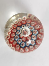 Murano Italy Millefiori Glass Paperweight