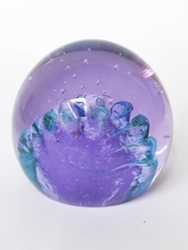 Caithness Scotland "Wavecrest" Glass Paperweight