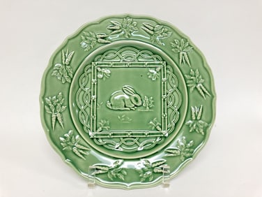 Bordallo Pinheiro Porcelain Briar Patch Rabbit Pla