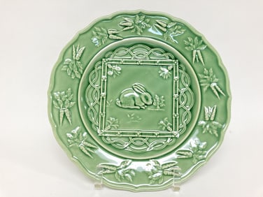 Bordallo Pinheiro Porcelain Briar Patch Rabbit Pla