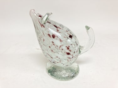 Vintage Murano Italy Splatter Glass Mouse