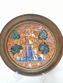 CH Field Limoges Porcelain La Dame e La Licorne Pl