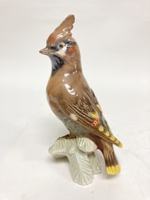 Vintage Goebel Porcelain Waxwing Figurine