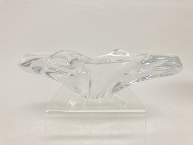 Baccarat France Freeform Splash Crystal Candy Dish