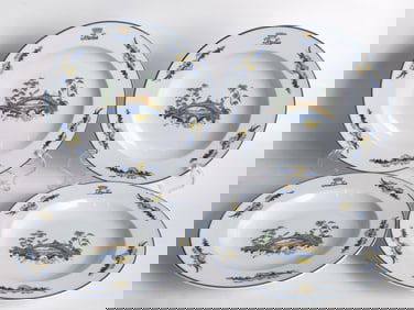 (4) Vintage Andrea Doria Porcelain Cinesi Pattern