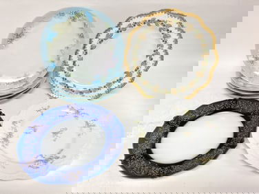 Group of Limoges France and Bavaria Porcelain Plat