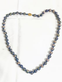Vintage Chinese Cloisonne Bead Necklace