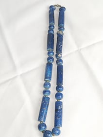Vintage Lapis Lazuli Bead Necklace