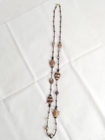 Vintage Murano Italy Art Glass Fish Necklace