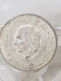 1951 Mexico Hidalgo 5 Pesos Silver Coin