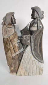 1989 Native American Agate Stone Carved Sculpture