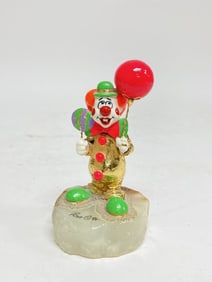 Limited Ed. 1991 Ron Lee Clown on Onyx Base