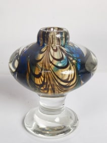 Vintage Lindsay Art Glass Perfume Bottle
