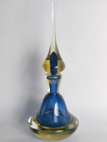 Large Vintage Murano Italy Art Glass Perfume Bottl