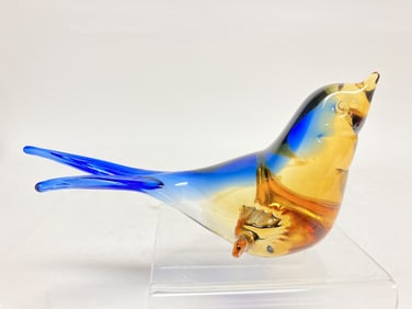 Vintage Arte Murano Icet Sommerso Swallow