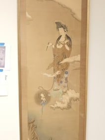 19th C. Japanese Hibo Kannon in Kano Hogai Style