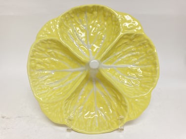 Vintage Secla Portugal Porcelain Yellow Cabbage Di