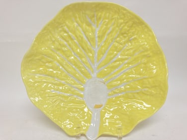 Vintage Secla Portugal Porcelain Yellow Cabbage Ch