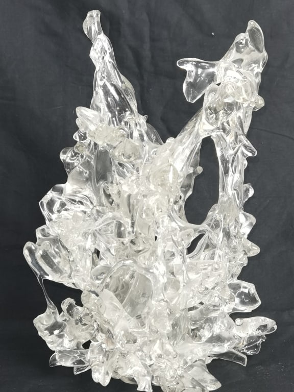 Large Exbor Czech Freeform Glass Sculpture (1 of 8)