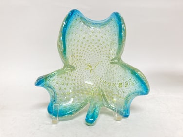 Vintage Murano Italy Sommerso Glitter Controlled B