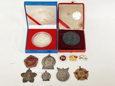 Group of Chinese Army Metals and Etc