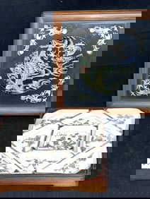 Qing Chinese Porcelain Famille Rose Snack Plates