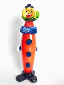 Vintage Murano Italy Art Glass Clown