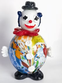 Vintage Murano Italy Art Glass Clown